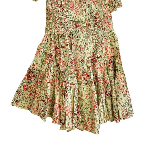 Poupette St Barth Mini Dress Soledad Dress in Green Murrina, Size L, NWT - Picture 9 of 15